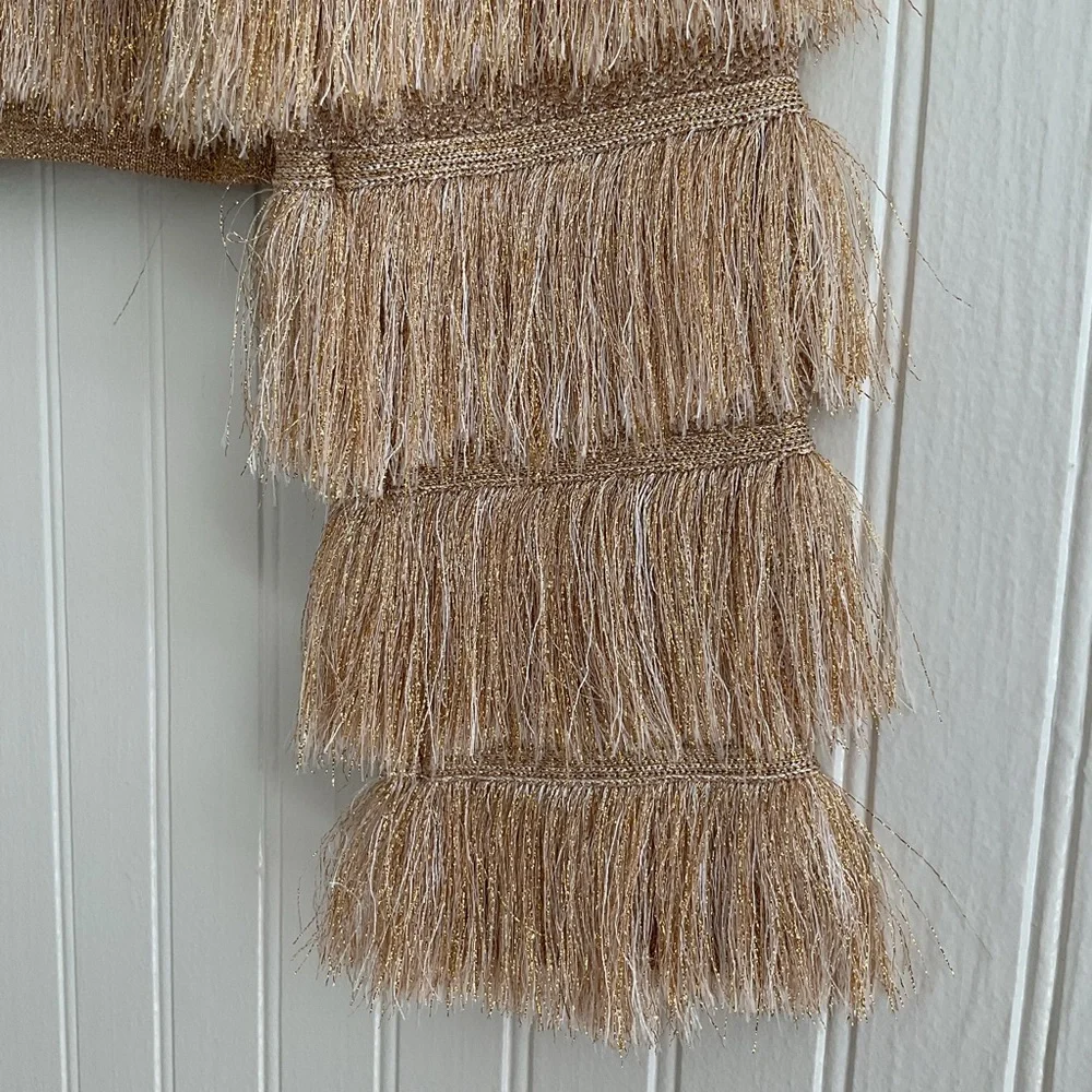 J. Crew Fringe Cardigan in Metallic Yarn NWT